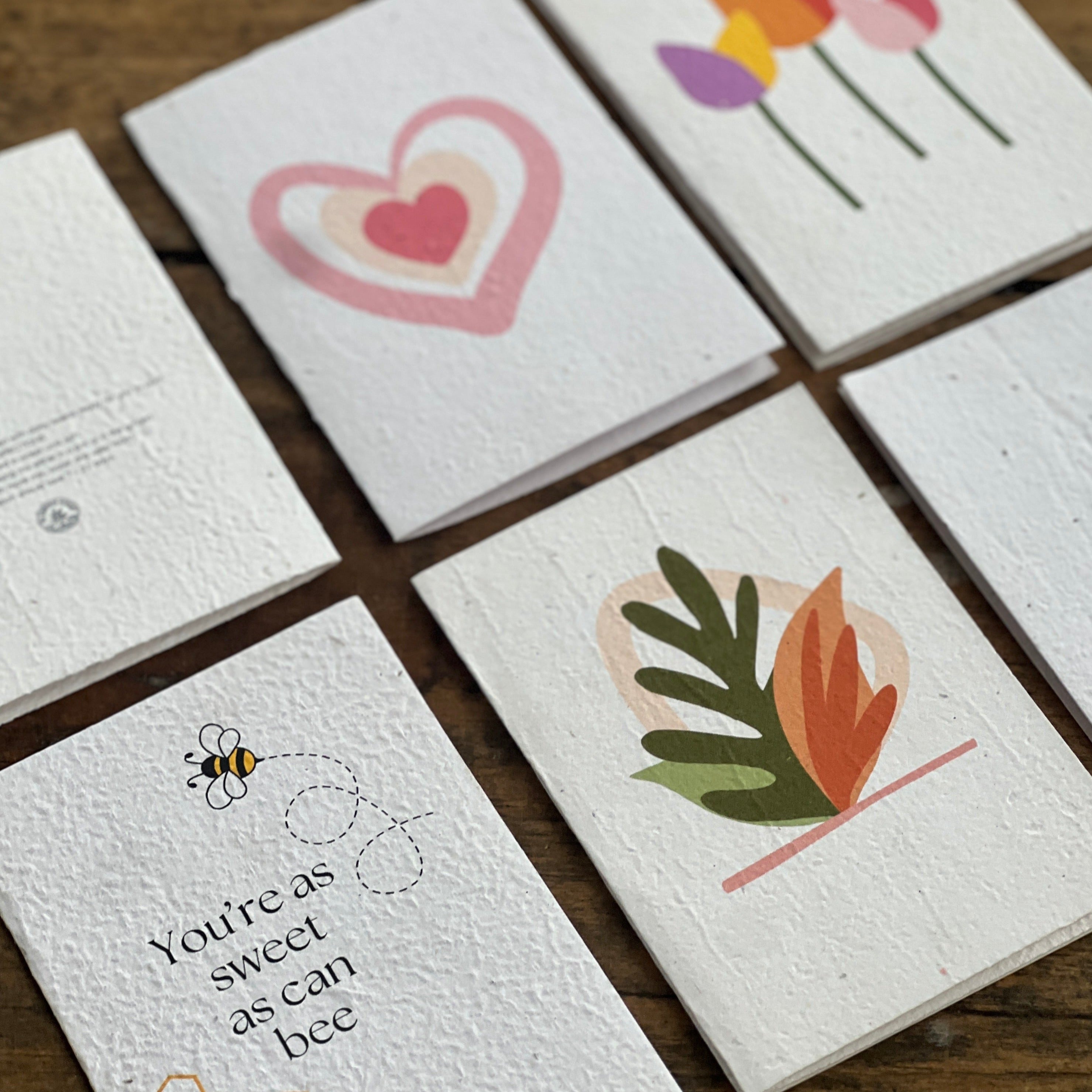 Seeded Gift Card- Bee Design
