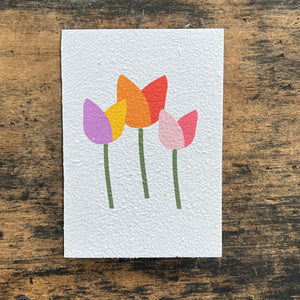 Seeded Gift Card- Tulip Design