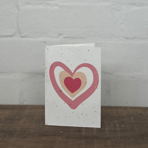Seeded Gift Card- Hearts Design